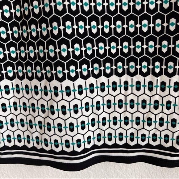 Max Studio Pullover Dress Navy Geo Print, Size S - Picture 3 of 10